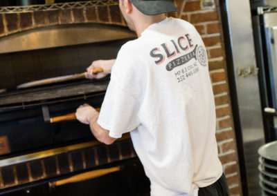 slice pizza OBX oven baking