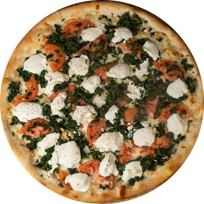 White Spinach Pizza